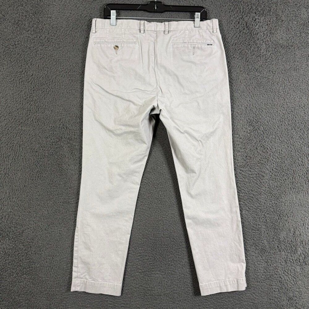 Polo Ralph Lauren Pants Mens 34x30 Gray Slim Fit Stretch Chino Preppy Casual - Picture 7 of 15